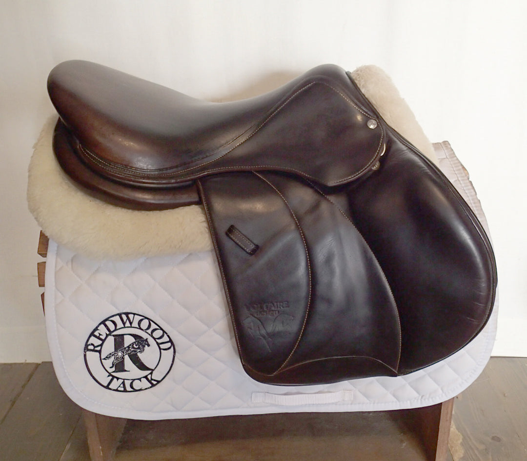 17.5 Voltaire Palm Beach Saddle - Full Buffalo - 2016 - 3AA Flaps - 4.75" dot to dot - Pro Panels