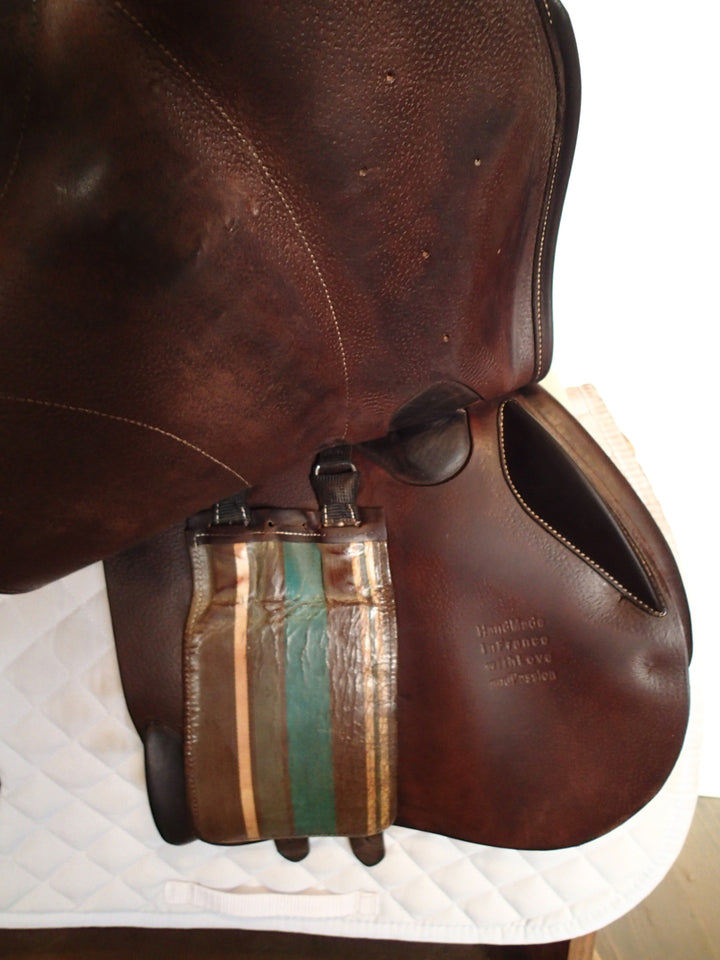 17.5 Voltaire Palm Beach Saddle - Full Buffalo - 2016 - 3AA Flaps - 4.75" dot to dot - Pro Panels