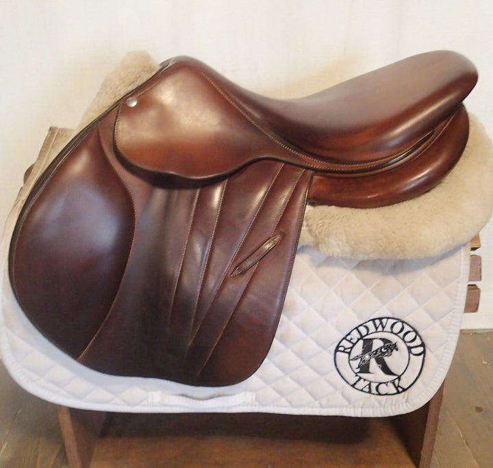 17" Butet Premium Saddle - Full Calfskin - 2022 - P Seat - 1.75 Flaps - 4.25" dot to dot (175)
