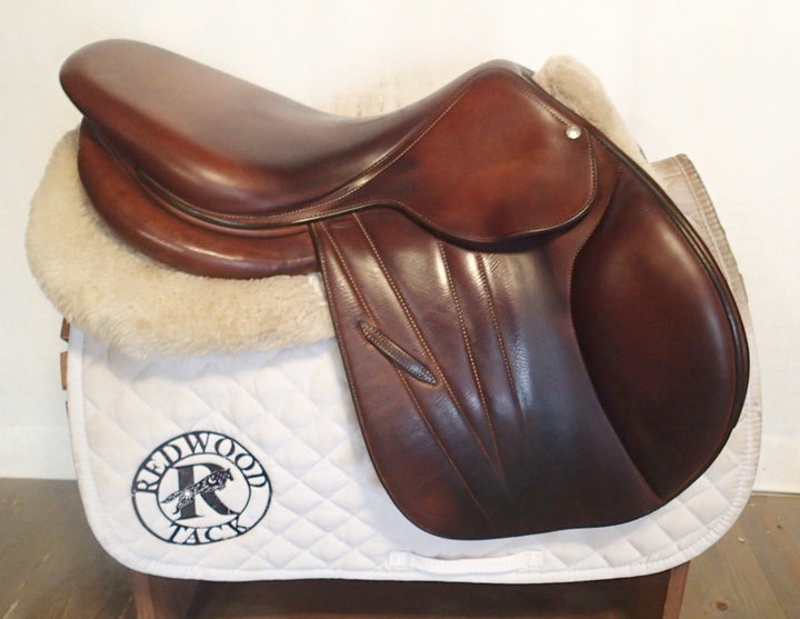 17" Butet Premium Saddle - Full Calfskin - 2022 - P Seat - 1.75 Flaps - 4.25" dot to dot (175)