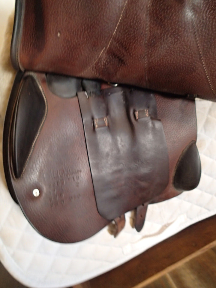 17" Voltaire Blue Infinite Saddle - Full Buffalo - 2019 - 2 Flaps - 5" dot to dot - Pro Panels (187)