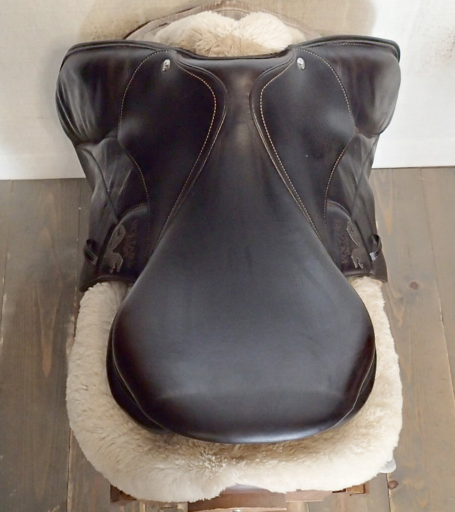 17" Voltaire Blue Infinite Saddle - Full Buffalo - 2019 - 2 Flaps - 5" dot to dot - Pro Panels (187)