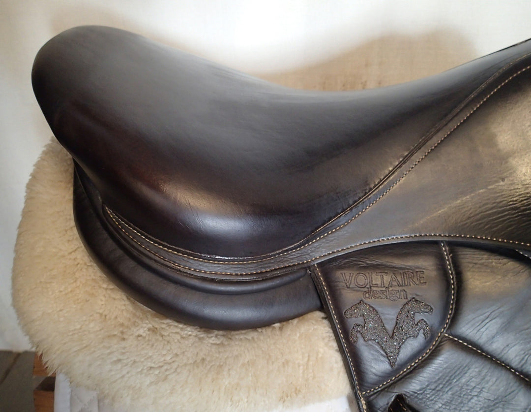 17" Voltaire Blue Infinite Saddle - Full Buffalo - 2019 - 2 Flaps - 5" dot to dot - Pro Panels (187)