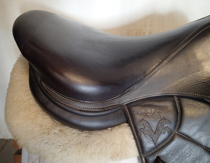 17" Voltaire Blue Infinite Saddle - Full Buffalo - 2019 - 2 Flaps - 5" dot to dot - Pro Panels (187)
