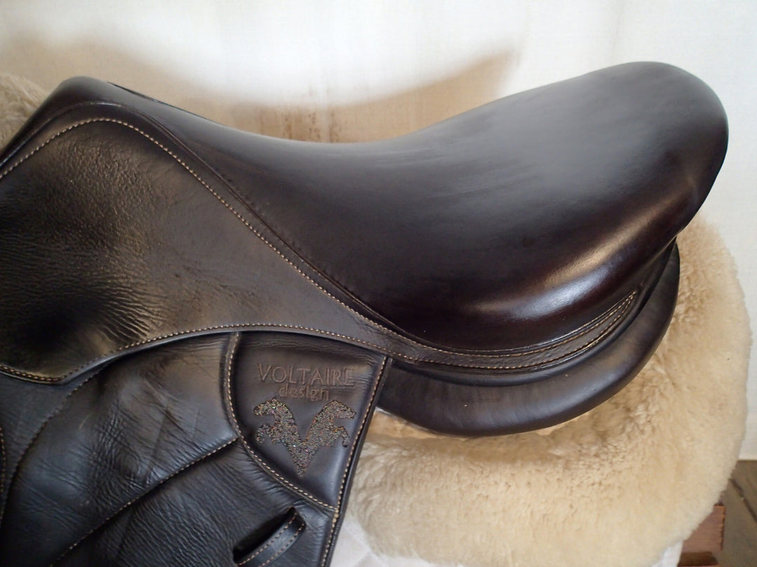 17" Voltaire Blue Infinite Saddle - Full Buffalo - 2019 - 2 Flaps - 5" dot to dot - Pro Panels (187)