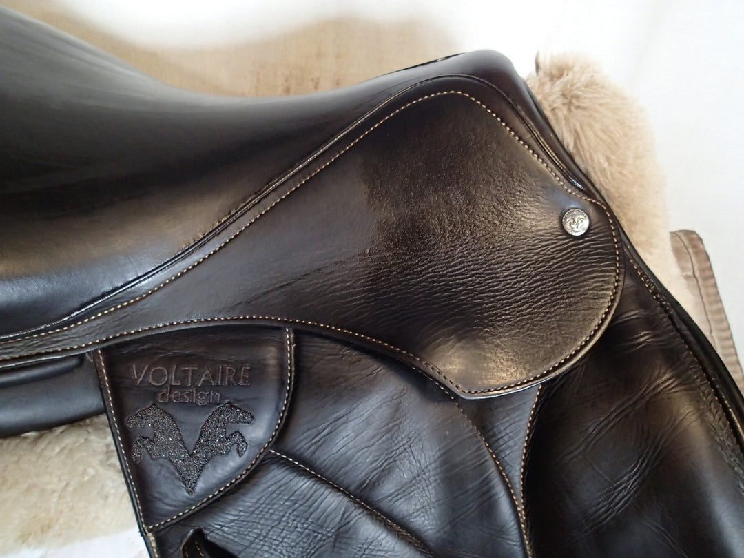 17" Voltaire Blue Infinite Saddle - Full Buffalo - 2019 - 2 Flaps - 5" dot to dot - Pro Panels (187)