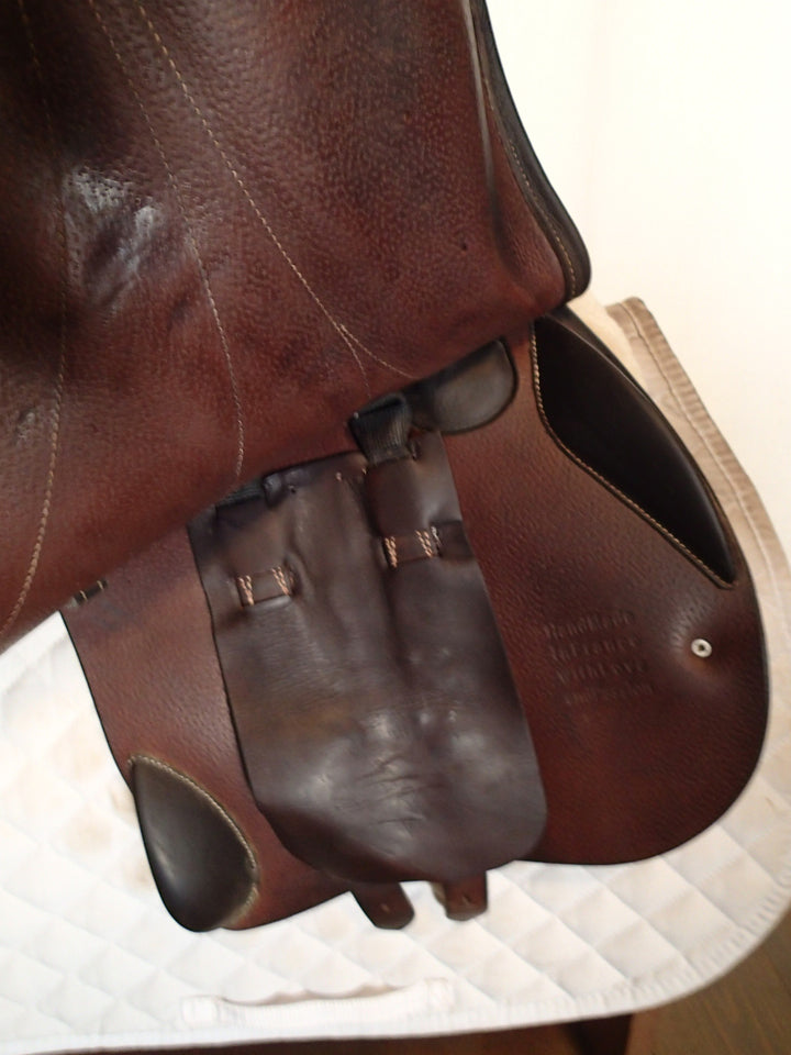 17" Voltaire Blue Infinite Saddle - Full Buffalo - 2019 - 2 Flaps - 5" dot to dot - Pro Panels (187)