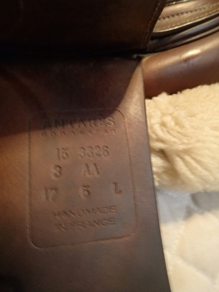 17.5" Antares Connexion Saddle - 2015 - 3AA Flaps - 4.5" dot to dot (193)