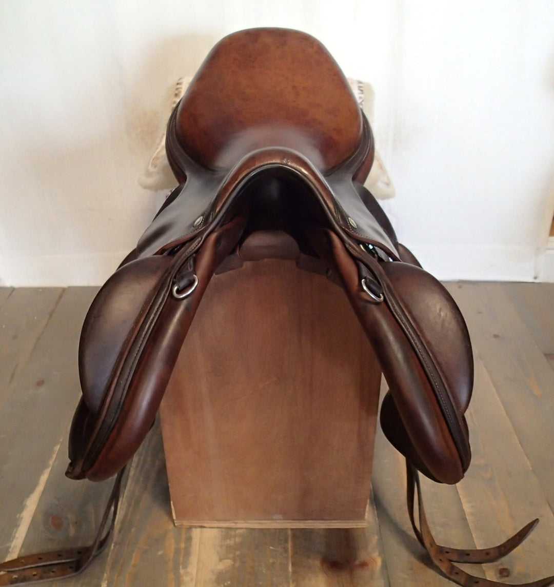 18" Devoucoux Ioldy Monoflap Saddle - 2002 - 1AA Flaps - 4.5" dot to dot