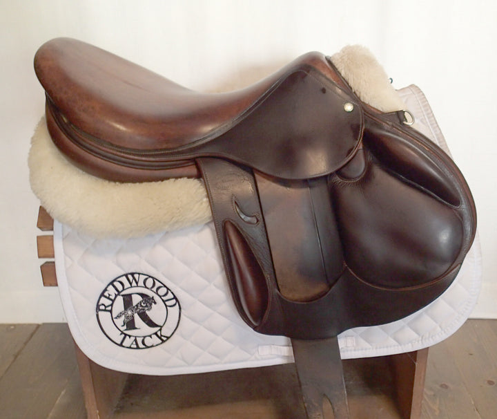 18" Devoucoux Ioldy Monoflap Saddle - 2002 - 1AA Flaps - 4.5" dot to dot