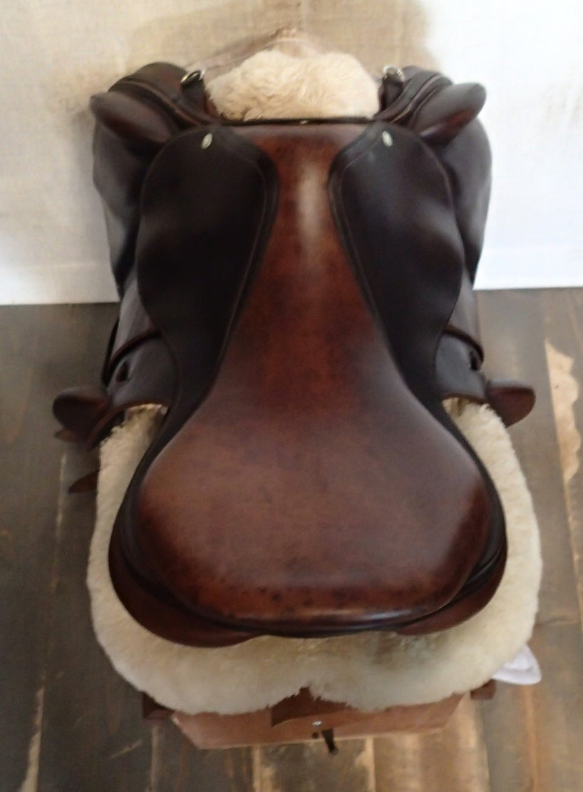 18" Devoucoux Ioldy Monoflap Saddle - 2002 - 1AA Flaps - 4.5" dot to dot