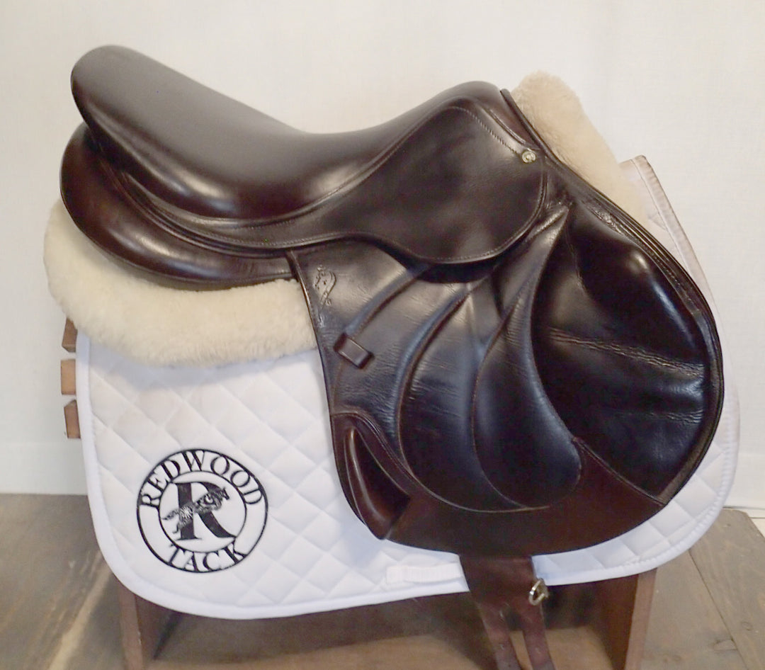 17.5" Antares Monoflap Saddle - Full Buffalo - 2009 - 3AA Flaps - 4.5" dot to dot