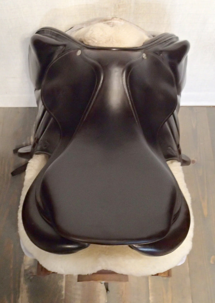 17.5" Antares Monoflap Saddle - Full Buffalo - 2009 - 3AA Flaps - 4.5" dot to dot