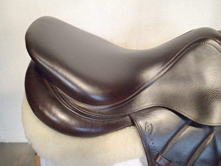 17.5" Antares Monoflap Saddle - Full Buffalo - 2009 - 3AA Flaps - 4.5" dot to dot