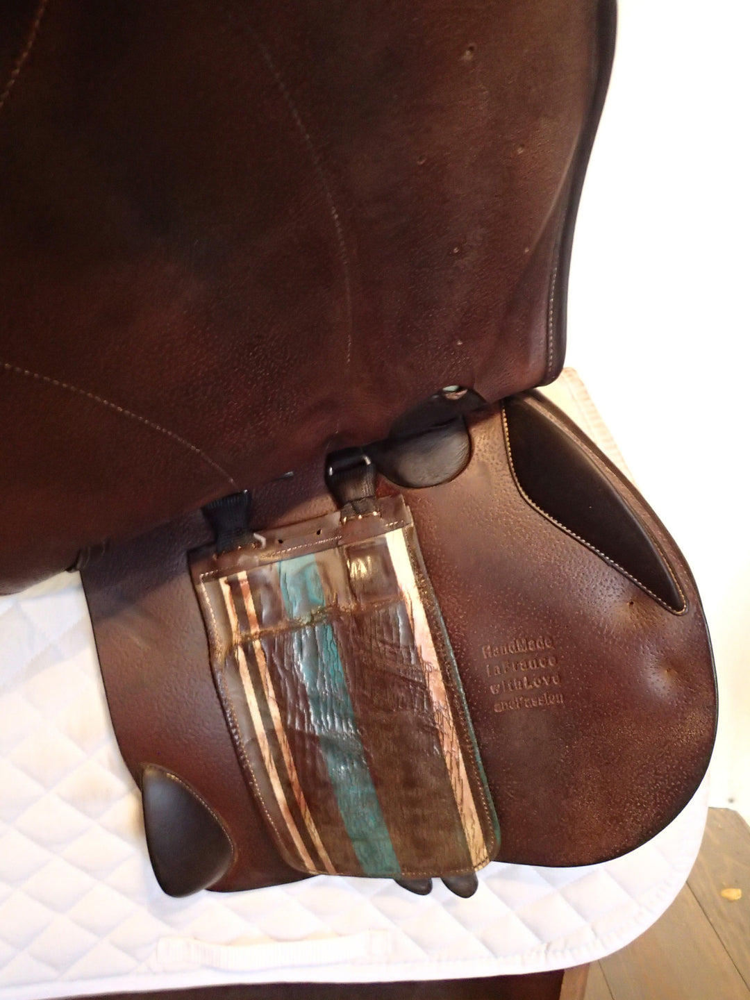 18" Voltaire Palm Beach Saddle - Full Buffalo - 2019 - 3AA Flaps - 4.75" dot to dot - Pro Panels