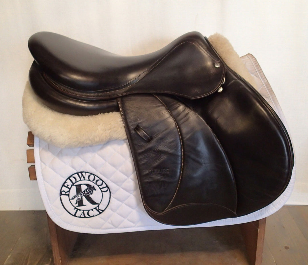 18" Voltaire Palm Beach Saddle - Full Buffalo - 2015 - 3AA Flaps - 4.75" dot to dot - Pro Panels