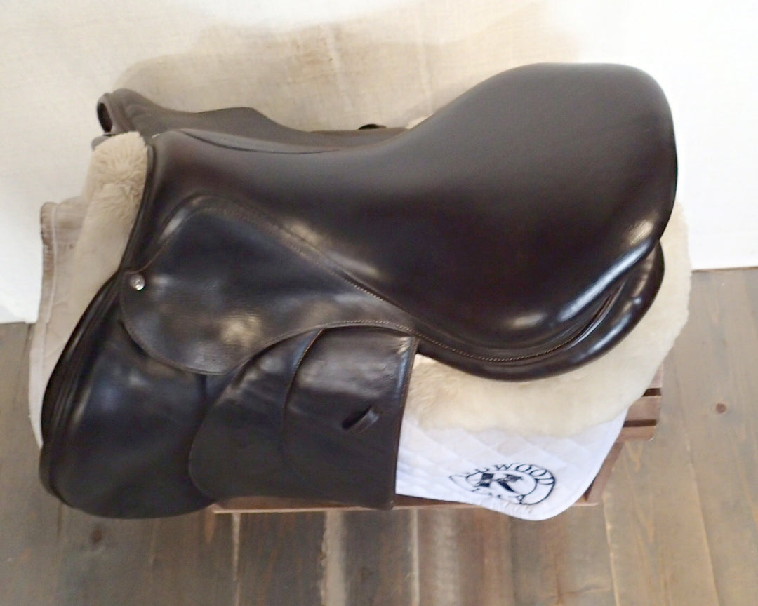 18" Voltaire Palm Beach Saddle - Full Buffalo - 2015 - 3AA Flaps - 4.75" dot to dot - Pro Panels