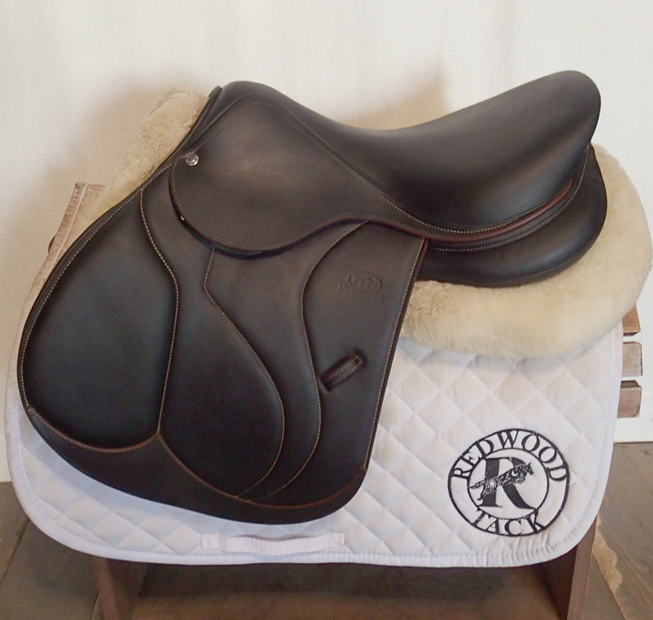 16.5" Devoucoux Biarritz O Saddle - Full Buffalo - 2019 - 1A Flaps - D3D - 4.75" dot to dot