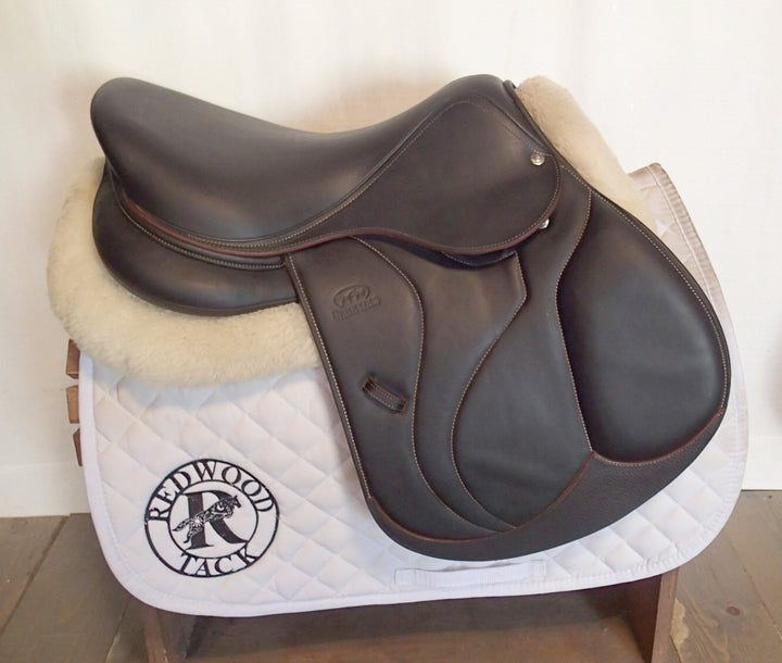 16.5" Devoucoux Biarritz O Saddle - Full Buffalo - 2019 - 1A Flaps - D3D - 4.75" dot to dot