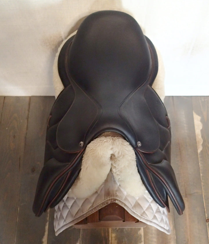 16.5" Devoucoux Biarritz O Saddle - Full Buffalo - 2019 - 1A Flaps - D3D - 4.75" dot to dot