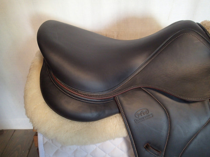 16.5" Devoucoux Biarritz O Saddle - Full Buffalo - 2019 - 1A Flaps - D3D - 4.75" dot to dot