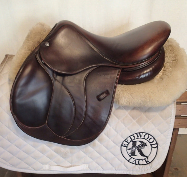 15.5" / 16" Devoucoux Biarritz K Pony / Junior Saddle - Full Buffalo - 2023 - 0K Flaps - 5.25" dot to dot (223)