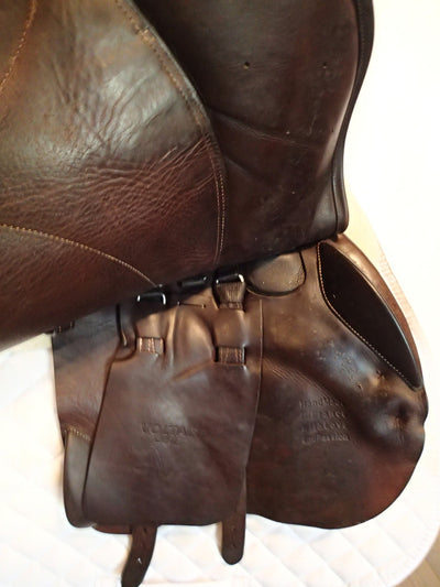 18" Voltaire Palm Beach Saddle - Full Buffalo - 2018 - 3AA Flaps - 4.75" dot to dot - Pro Panels