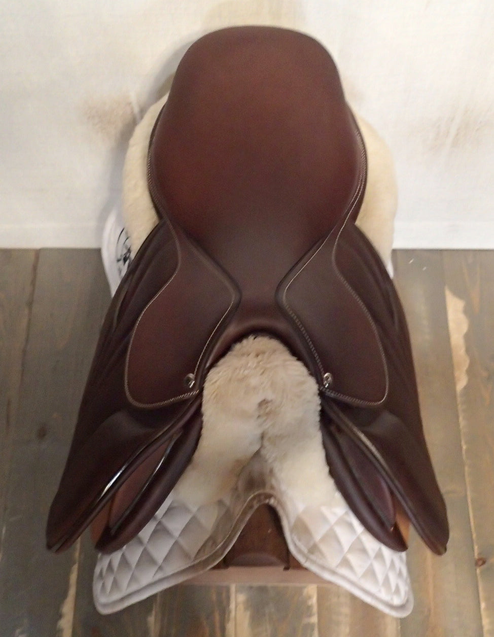 17" Butet Premium Saddle - Full Calfskin - 2015 - P - 2.25 Flaps - 4" dot to dot