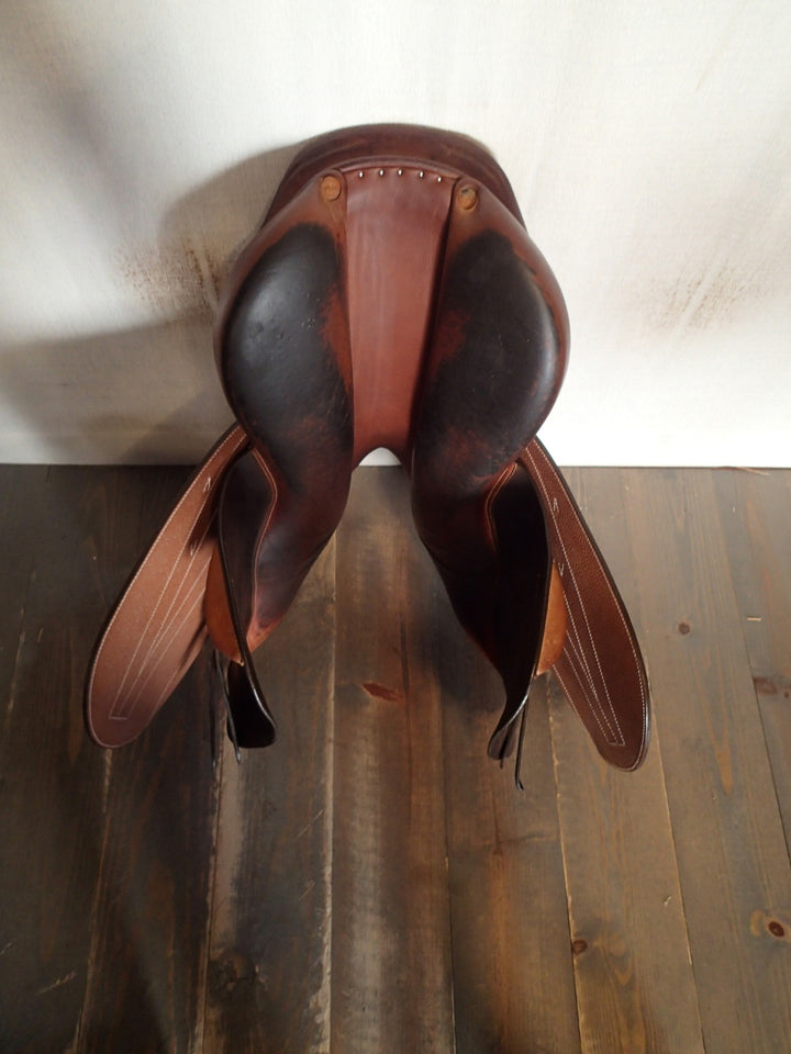 17.5" Butet Premium Saddle - Full Calfskin - 2015 - P Seat - 2.5 Flaps - 4.25" dot to dot