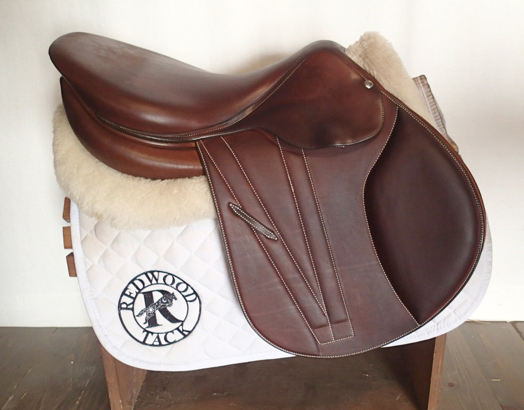 17.5" Butet Premium Saddle - Full Calfskin - 2015 - P Seat - 2.5 Flaps - 4.25" dot to dot