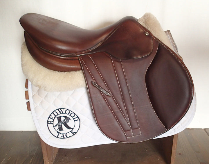 17.5" Butet Premium Saddle - Full Calfskin - 2015 - P Seat - 2.5 Flaps - 4.25" dot to dot