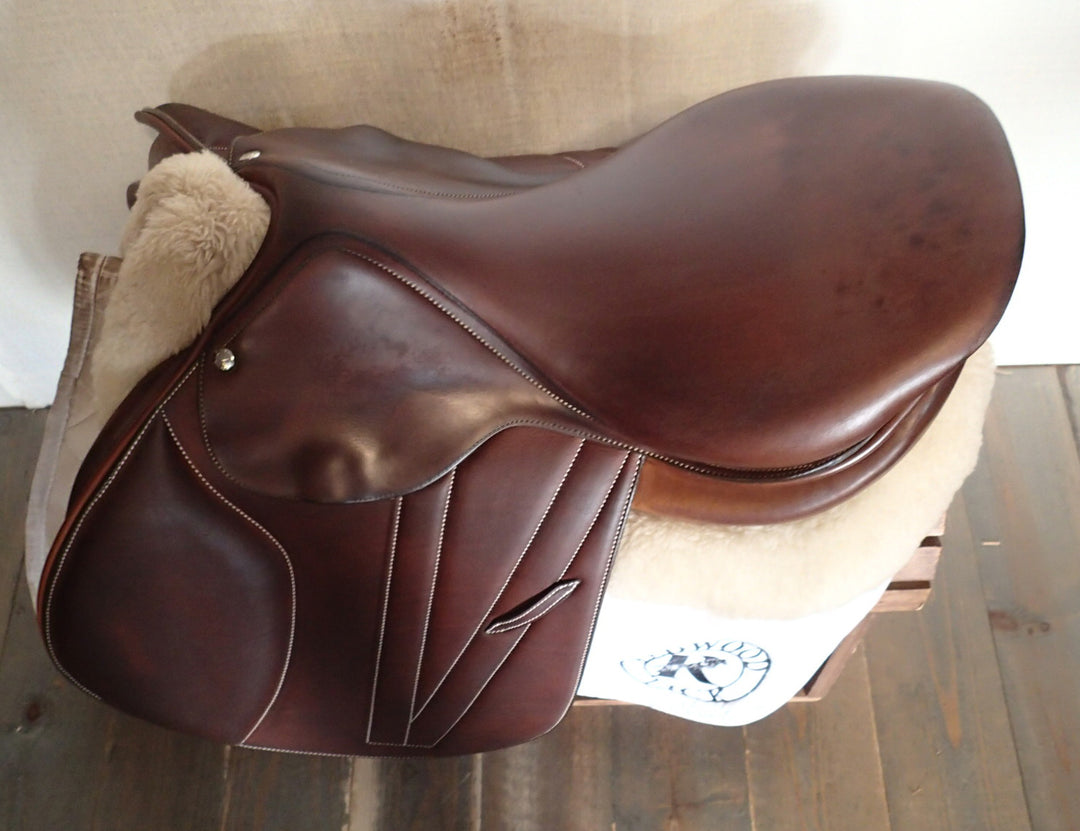 17.5" Butet Premium Saddle - Full Calfskin - 2015 - P Seat - 2.5 Flaps - 4.25" dot to dot