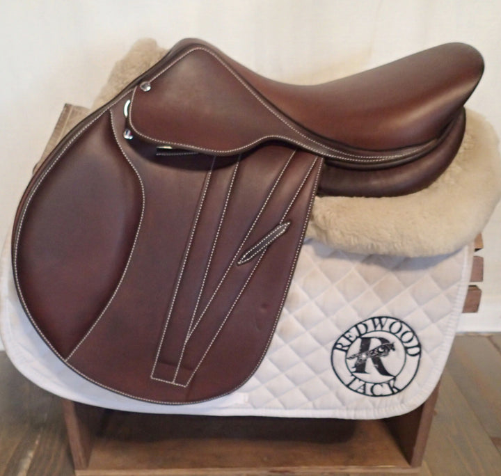 16.5" Butet Premium Saddle - Full Calfskin - 2015 - M Seat - 1.75L Flaps - 4.25" dot to dot (232)
