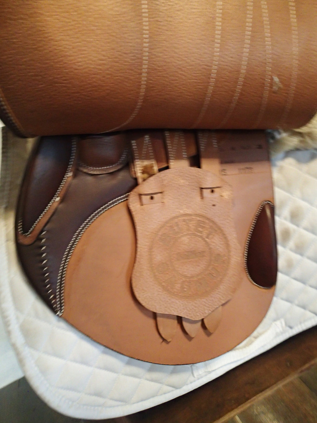 16.5" Butet Premium Saddle - Full Calfskin - 2015 - M Seat - 1.75L Flaps - 4.25" dot to dot (232)