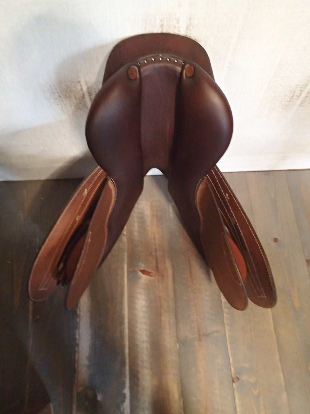 16.5" Butet Premium Saddle - Full Calfskin - 2015 - M Seat - 1.75L Flaps - 4.25" dot to dot (232)