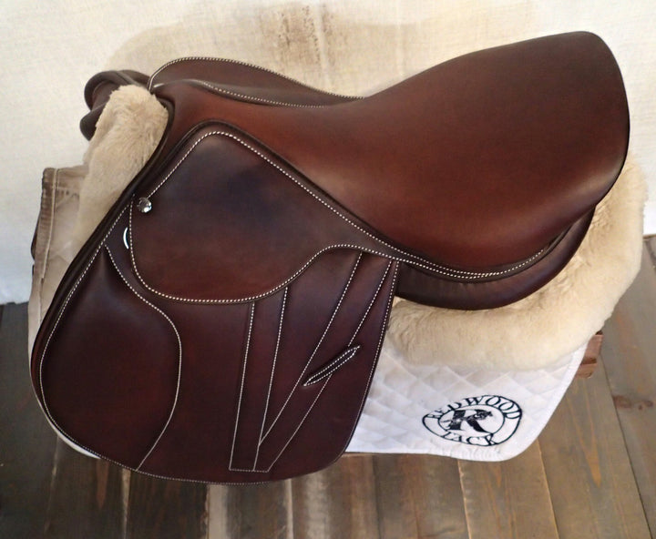 16.5" Butet Premium Saddle - Full Calfskin - 2015 - M Seat - 1.75L Flaps - 4.25" dot to dot (232)