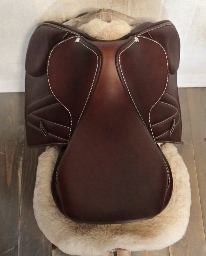 16.5" Butet Premium Saddle - Full Calfskin - 2015 - M Seat - 1.75L Flaps - 4.25" dot to dot (232)