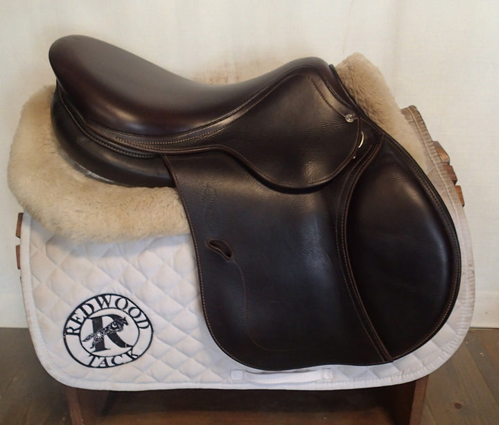 16.5" Antares Contact Saddle - Full Buffalo - 2021 - 1NB Flaps - 5" dot to dot (235)