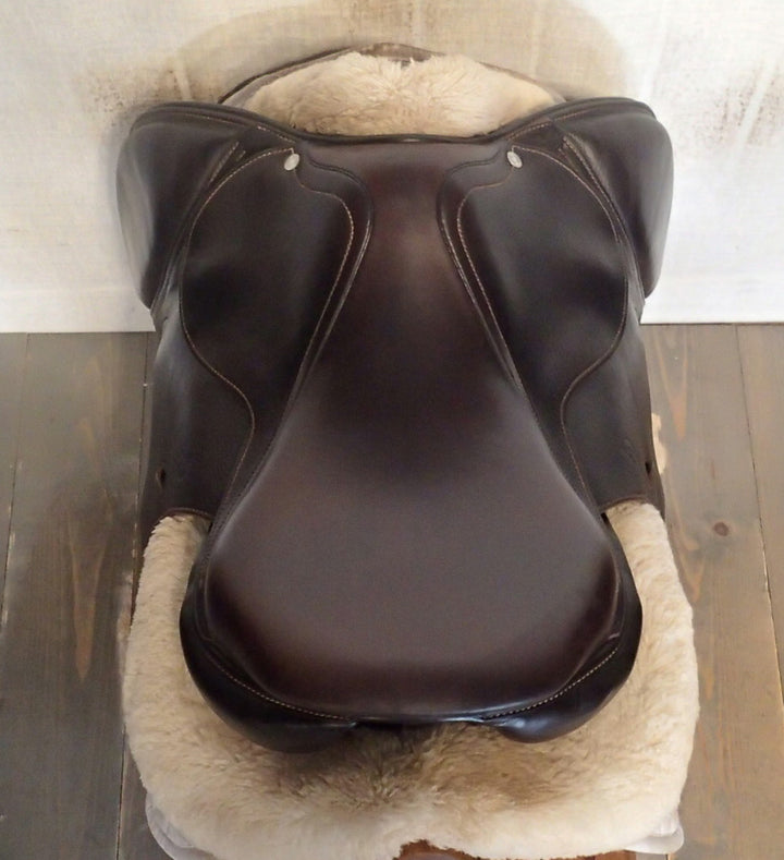 16.5" Antares Contact Saddle - Full Buffalo - 2021 - 1NB Flaps - 5" dot to dot (235)