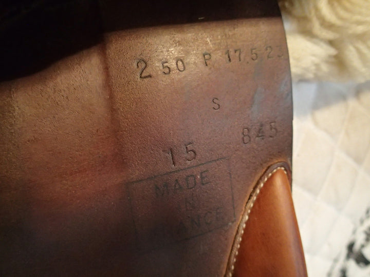 17.5" Butet Premium Saddle - Full Calfskin - 2015 - P Seat - 2.5 Flaps - 4.25" dot to dot (237)