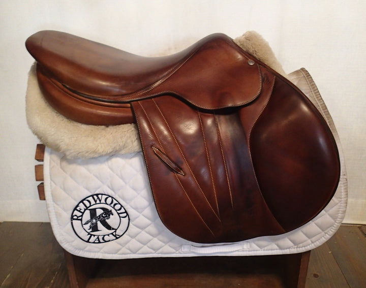 17.5" Butet Premium Saddle - Full Calfskin - 2015 - P Seat - 2.5 Flaps - 4.25" dot to dot (237)