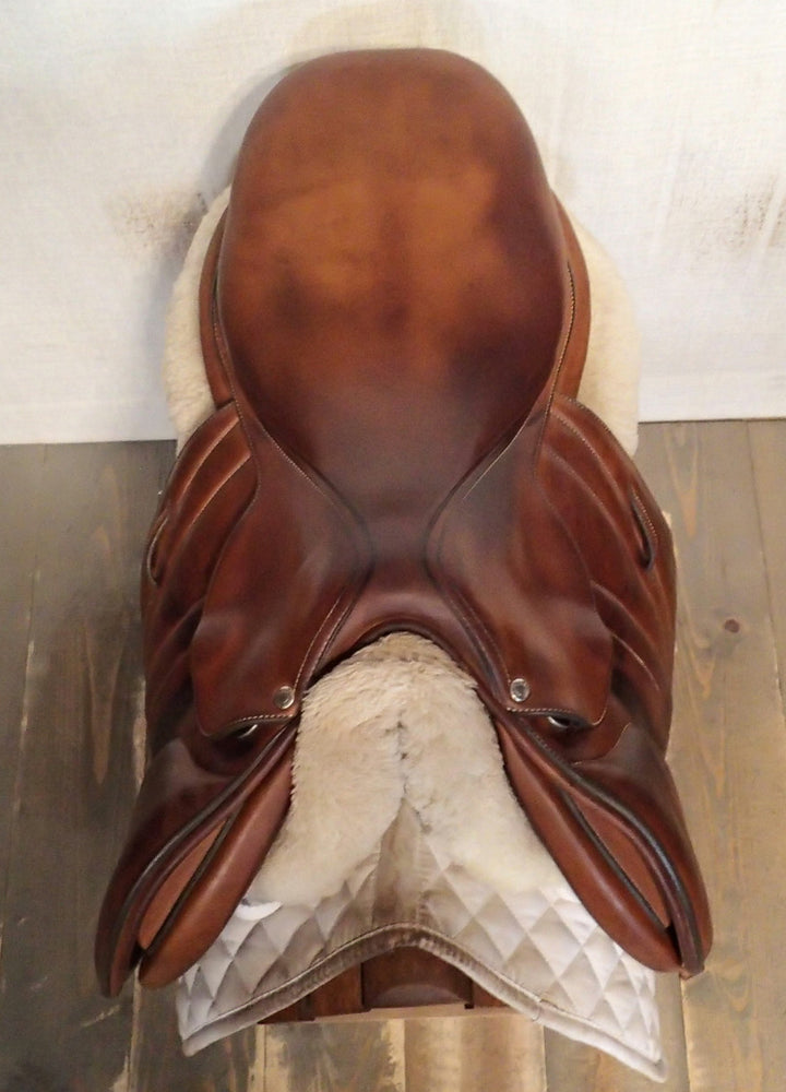 17.5" Butet Premium Saddle - Full Calfskin - 2015 - P Seat - 2.5 Flaps - 4.25" dot to dot (237)