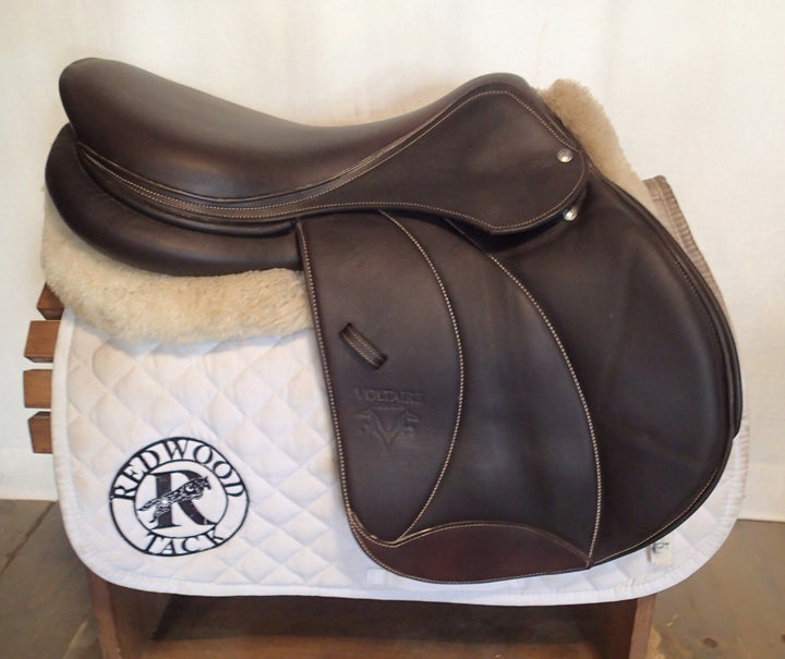 18" Voltaire Palm Beach Saddle - Full Buffalo - 2022 - 3A Flaps - 5" dot to dot - Pro Panels (254)