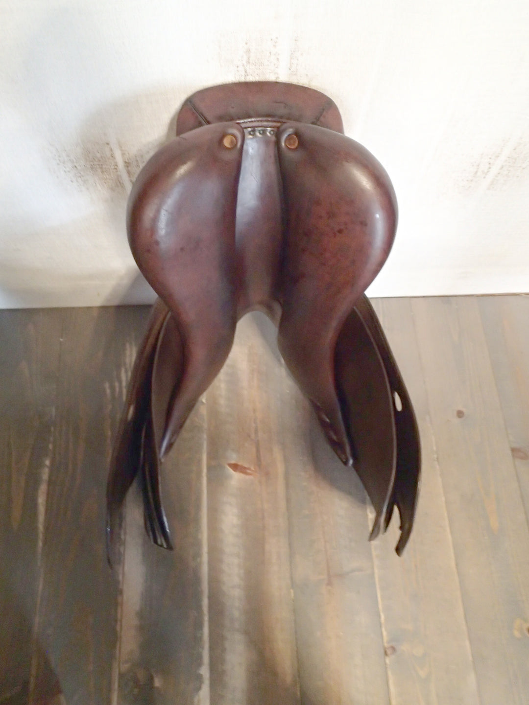 17.5" PJ Bruno Delgrange Saddle - 2002 - 4.5" dot to dot (258)