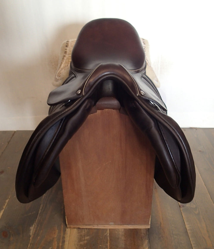 16" Butet Premium Saddle - Full Calfskin - 2021 - L Seat - 2 Flaps - Wool Flocked - 4.75" dot to dot