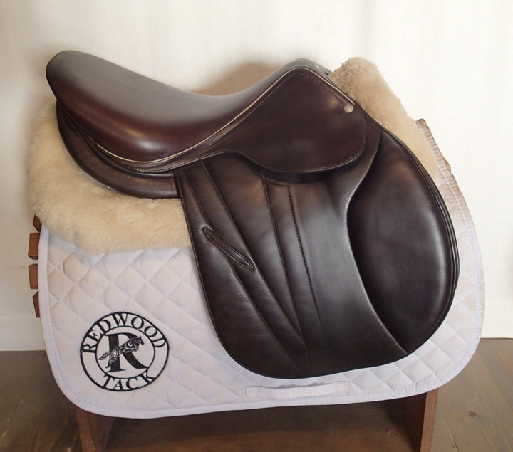 16" Butet Premium Saddle - Full Calfskin - 2021 - L Seat - 2 Flaps - Wool Flocked - 4.75" dot to dot