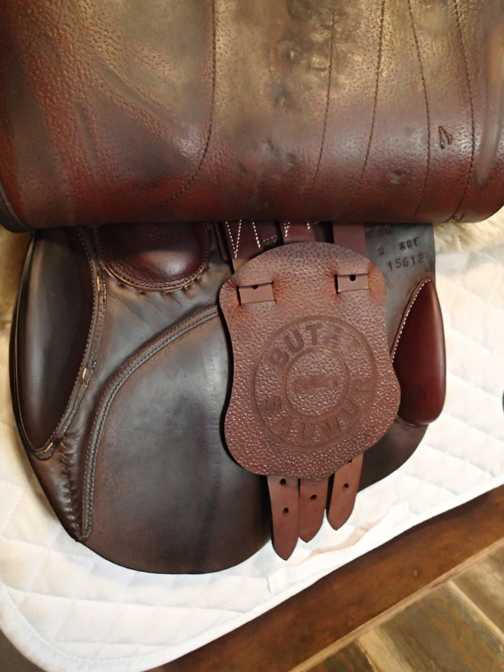 16" Butet Premium Saddle - Full Calfskin - 2019 - P Seat - 2 Flaps - 4.25" dot to dot (277)