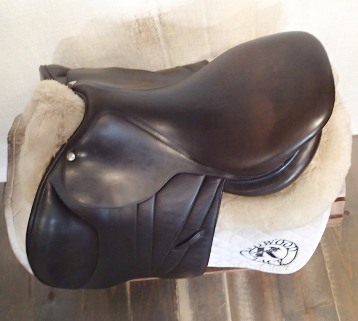 16" Butet Premium Saddle - Full Calfskin - 2019 - P Seat - 2 Flaps - 4.25" dot to dot (277)