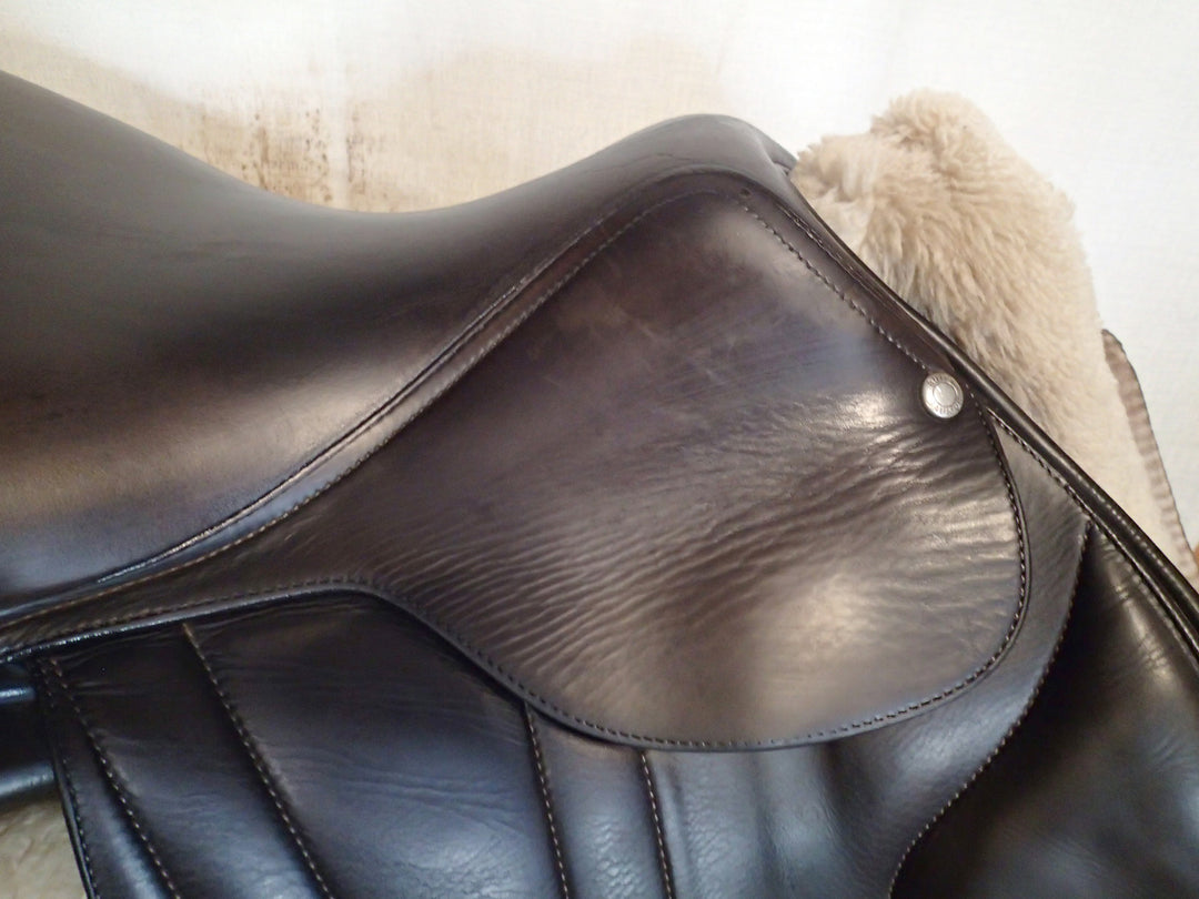 16" Butet Premium Saddle - Full Calfskin - 2019 - P Seat - 2 Flaps - 4.25" dot to dot (277)