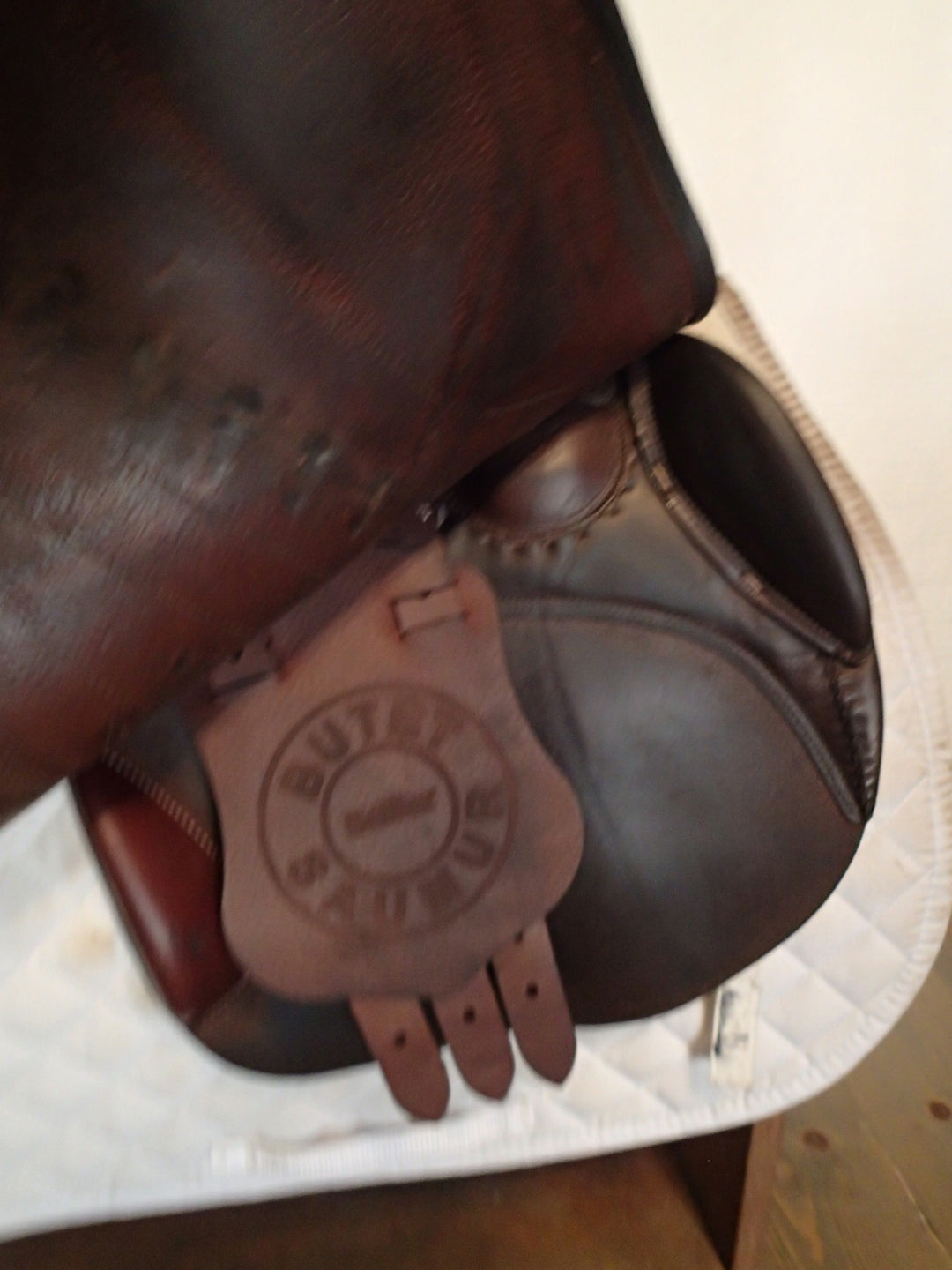 16" Butet Premium Saddle - Full Calfskin - 2019 - P Seat - 2 Flaps - 4.25" dot to dot (277)